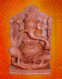 Ganeshji with red Stone