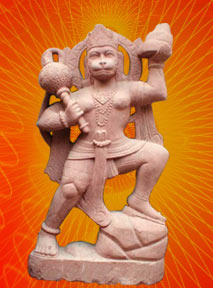 Hanumanji with Red Stone
